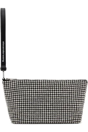 Alexander Wang Silver Heiress Wristlet Pouch