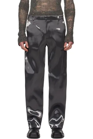 HELIOT EMIL Gray Liquid Trousers