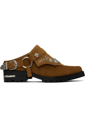 TOGA VIRILIS Tan Suede Slip-on Loafers