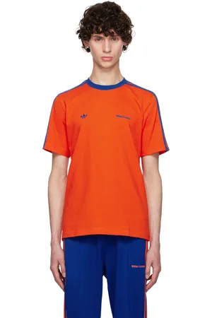 WALES BONNER Orange adidas Originals Edition Embroidered Logo T-Shirt