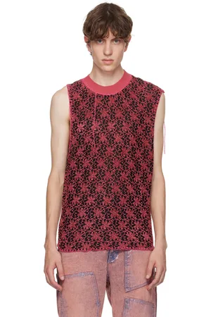 Andersson Bell Black & Pink Flower Ash Vest