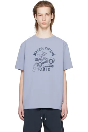Maison Kitsuné Blue Racing Fox T-Shirt