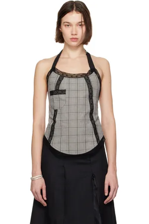 OUR LEGACY Gray Pinafore Top