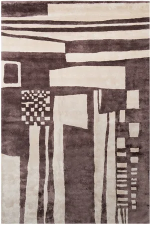Cold Picnic Brown Battenberg Rug