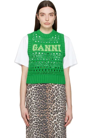 Ganni Green Rope Vest