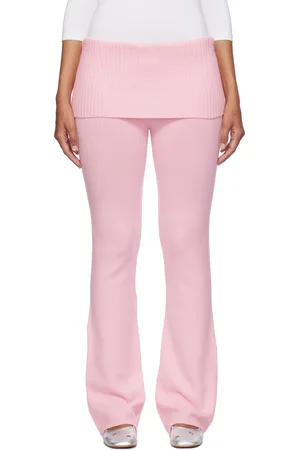 Frankies Bikinis Pink Aimee Knit Lounge Pants
