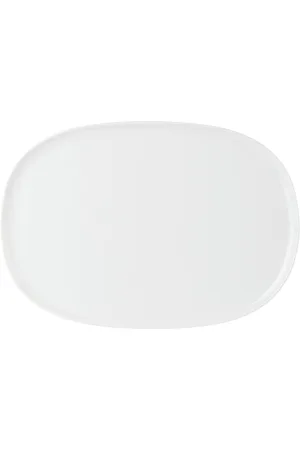 Alessi White Itsumo Oval Serving Plate