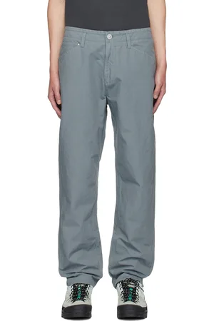 Stone Island Gray Straight-Leg Trousers