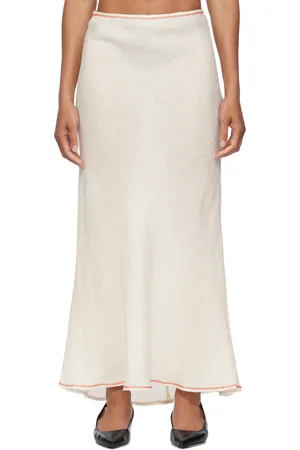 Baserange Off-White Dydine Maxi Skirt