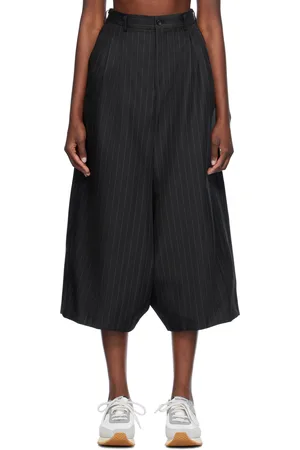Comme des Garçons Black Pinstripe Trousers