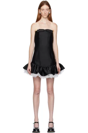 Shushu/Tong Black Strapless Minidress