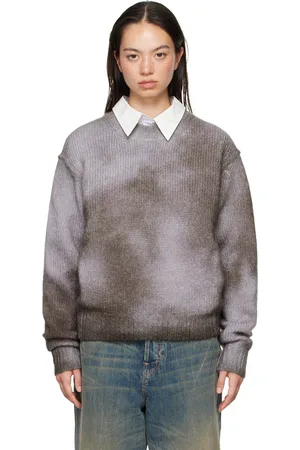 Acne Studios Gray Sprayed Sweater