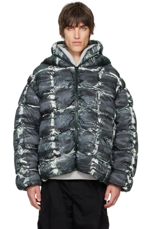 Diesel Gray W-Claus-Camu Puffer Jacket