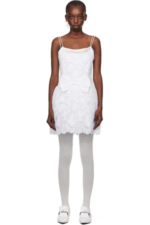 Shushu/Tong White Bowtie Minidress