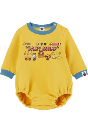 BAPE Baby Yellow Baby Milo Game Graphic Bodysuit