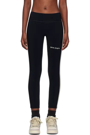 Palm Angels Black & Off-White Training Track Sport Leggings