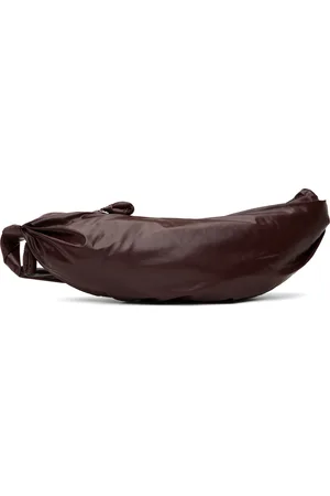 LEMAIRE Burgundy Large Soft Croissant Bag