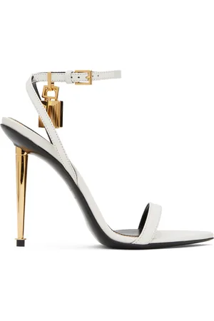 Tom Ford White Pointy Naked Sandals