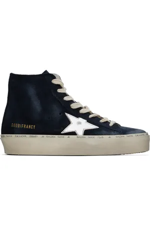 Golden Goose Navy Hi Francy Classic Sneakers