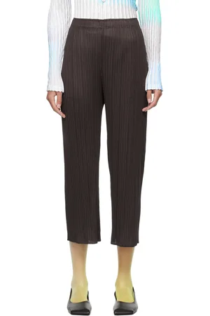 PLEATS PLEASE ISSEY MIYAKE Black Monthly Colors April Trousers