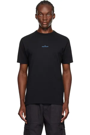 Stone Island Black Printed-Logo T-Shirt