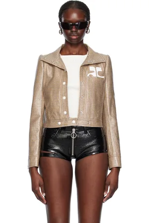 Courrèges Brown Check Jacket