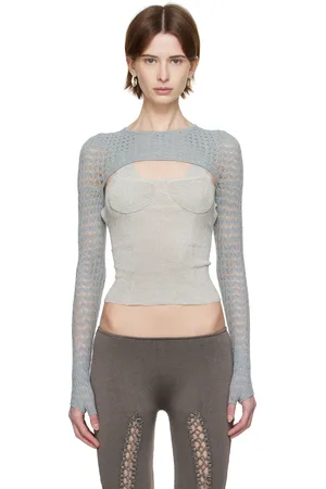 Isa Boulder Blue Crewneck Sleeves