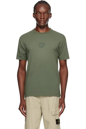 Stone Island Green Printed-Logo T-Shirt