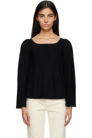 Chloé Black Pleated Sweater