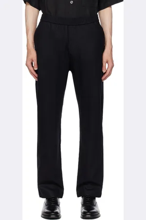 BARENA Black Pleated Trousers