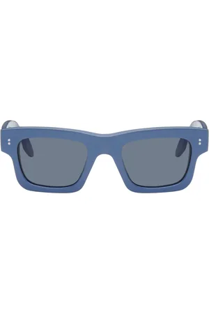 J.W.Anderson SSENSE Exclusive Blue Rectangle Sunglasses