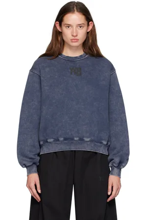 Alexander Wang Navy Puff Logo Sweatshirt