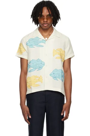 BODE Off-White Piscine Appliqué Shirt