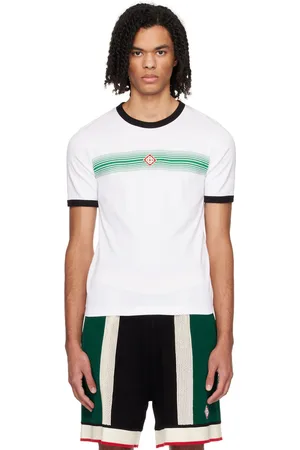 Casablanca White Gradient Ringer T-Shirt