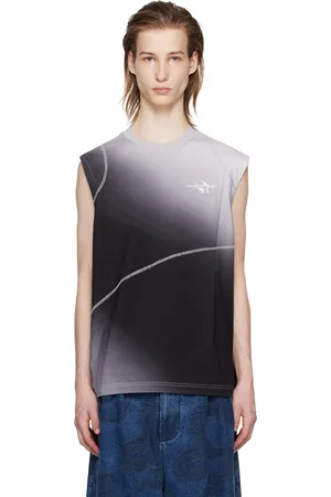 Feng Chen Wang Black & Gray Deconstructed Tank Top