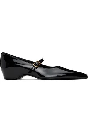 Khaite Black Sybil Mary Jane Ballerina Flats