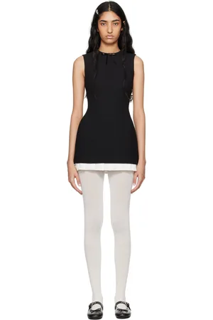 Shushu/Tong Black Slim-Fit Minidress