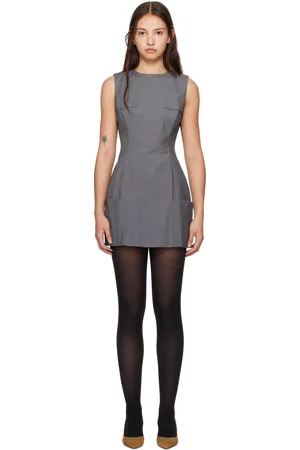 DANIELLE GUIZIO Gray Rowan Minidress
