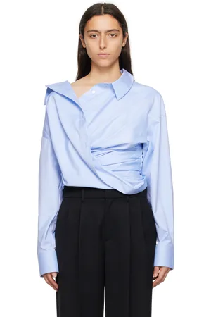 Alexander Wang Blue Draped Shirt