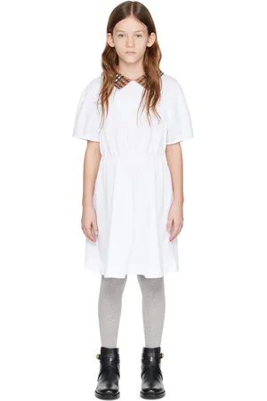 Burberry Kids Check Collar Dress