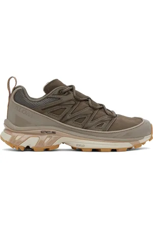 Salomon Brown XT-6 Expanse Leather Sneakers