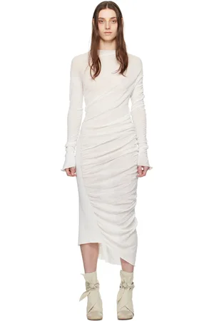 Issey Miyake Off-White Ambiguous Midi Dress