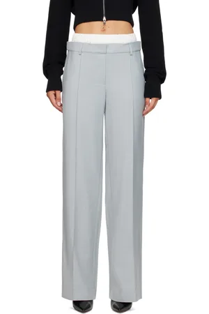AYA MUSE Blue Pinched Seam Trousers