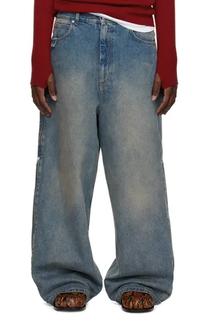 LU’U DAN Blue Side Zip Jeans