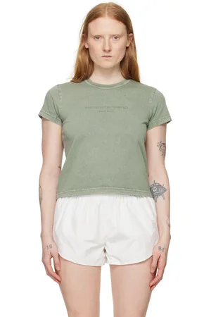Alexander Wang Green Shrunken T-Shirt
