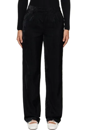 Shushu/Tong Black Straight-Leg Corduroy Trousers
