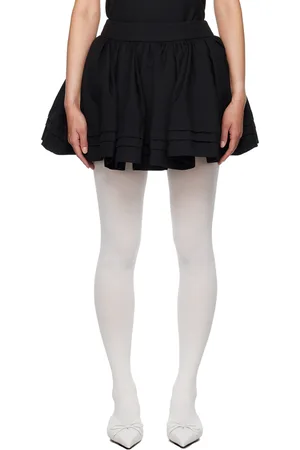 Shushu/Tong Black Pleated Miniskirt