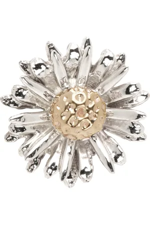 Bernard James White Gold FLORA Daisy Single Earring