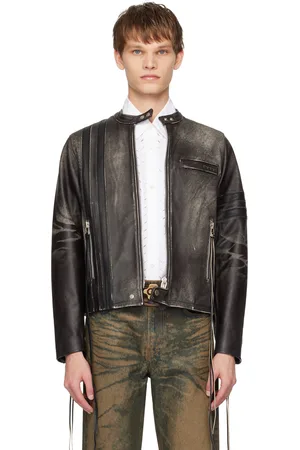 Eytys SSENSE Exclusive Brown Damon Leather Jacket