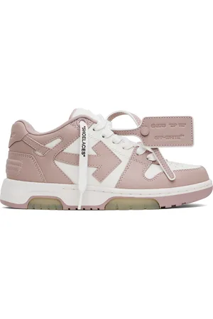 OFF-WHITE White & Pink Out Of Office Sneakers